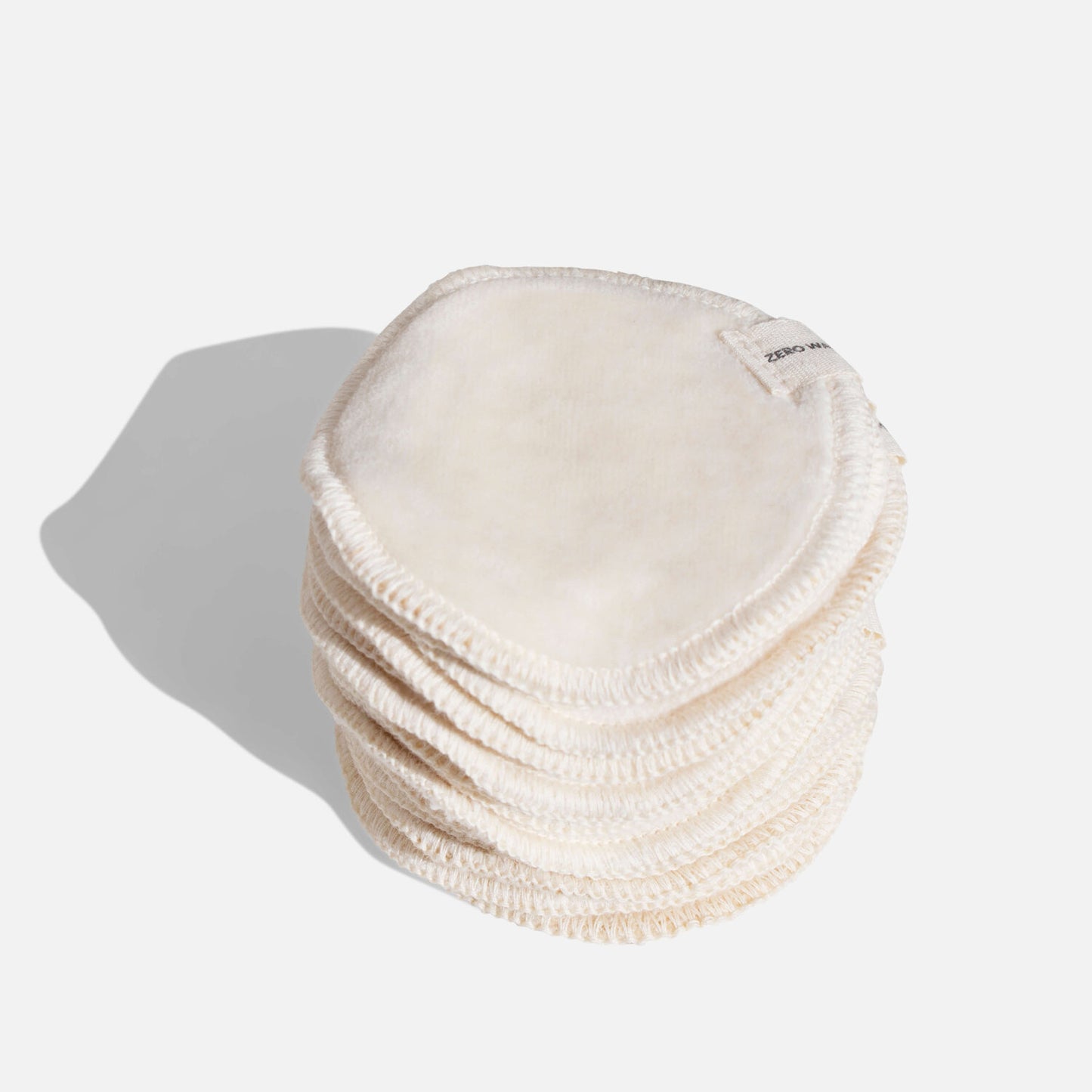 Organic Cotton Make Up Remover Pads & Wash Bag in Cream - 16 Pack